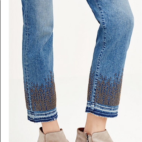 NWT True Religion Mid Rise Straight Crop jeans - Picture 3 of 8